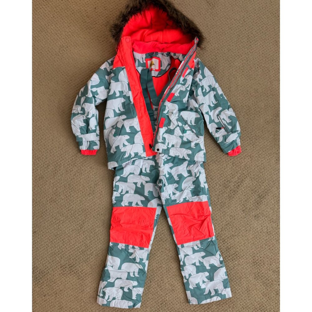 Girls Boden Ski Bib and Coat, Size 11-12Y